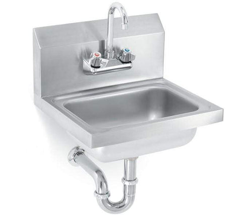 Vollrath K1410-CP - Hand Sink with Gooseneck Faucet and P-Trap