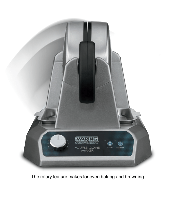Waring Commercial WWCM180 Single Waffle Cone Maker 120v, Rotary – 