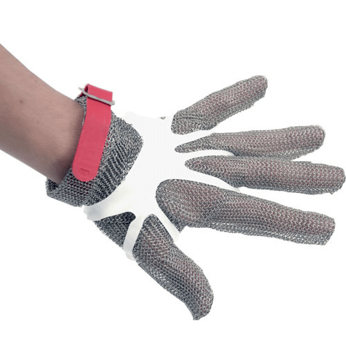 Commercial Stainless Steel Mesh Kitchen Glove with Silicone Wrist Stra –