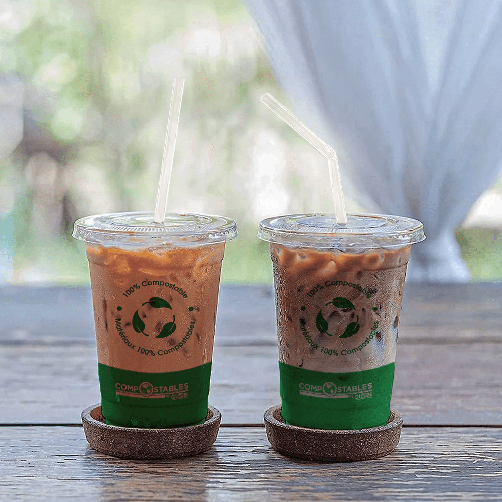 Compostable Straw - Wrapped PLA Cardboard with Polyethylene