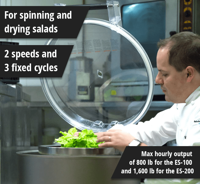 Salad Spinner ES-100 - Commercial salad spinners. Sammic Food Preparation  Equipment