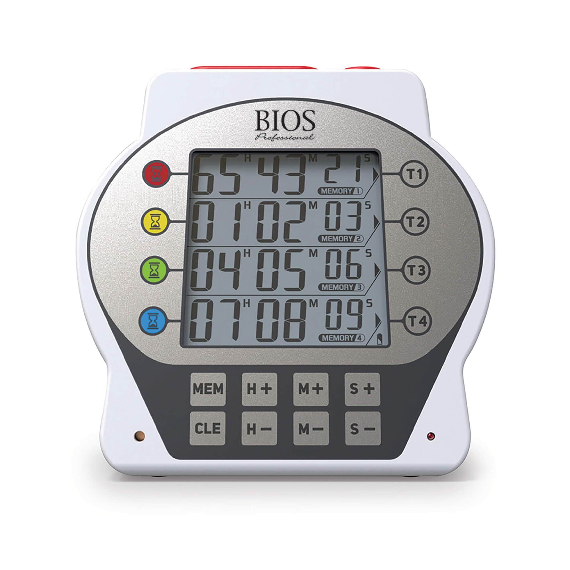 Bios Professional DT202 - 4 in 1 Commercial Kitchen Timer –
