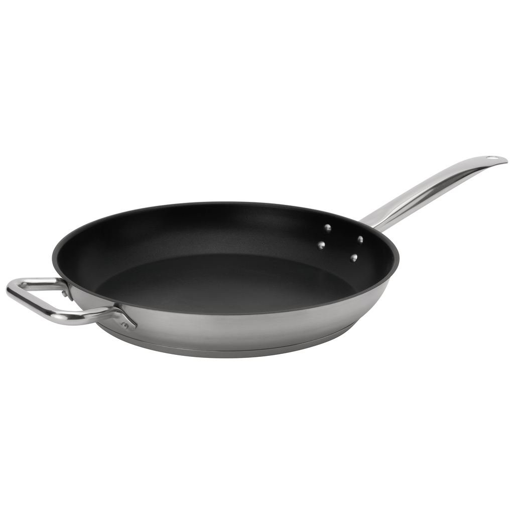 Browne - Commercial Frying Pan with Non-Stick Finish - Stainless Steel ...