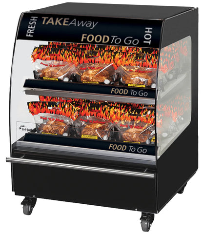 Heated merchandisers for packaged grab and go food - Fri Jado