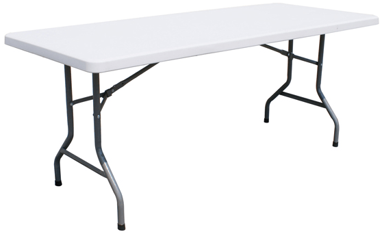 Omcan 41597 - Commercial Plastic Folding Table - 94.5 x 30