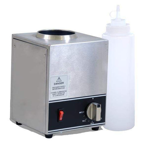 3.5 Qt. Electric Countertop Nacho Cheese Sauce Warmer Pump Dispenser -  120V, 550W -GREY