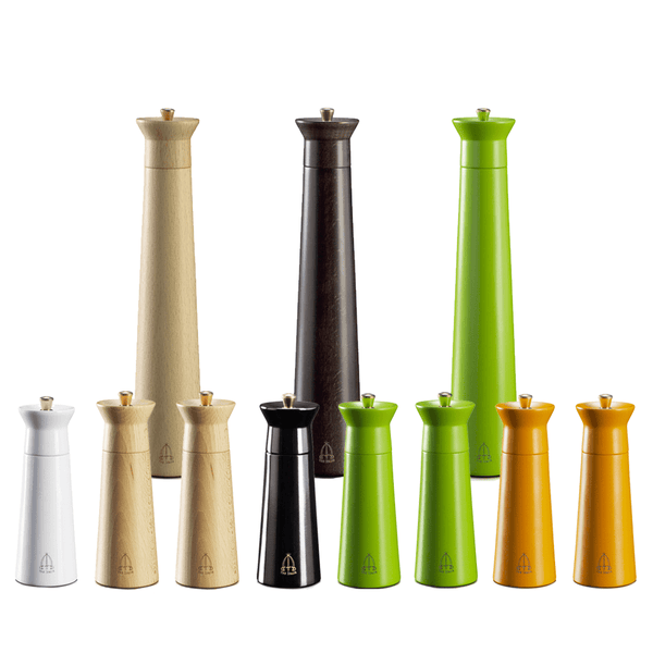 Tre Spade Nabucco Collection - Beech Wood Salt & Pepper Mills