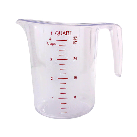 0.26 QT / 250 ml Clear Polycarbonate Measuring Cup – Omcan