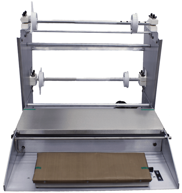 Omcan SE-US-0533-D - Two Roll Shrink Wrap Machine - 6 x 15 Hot Plate –