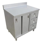 Omcan Work Table with Cabinet