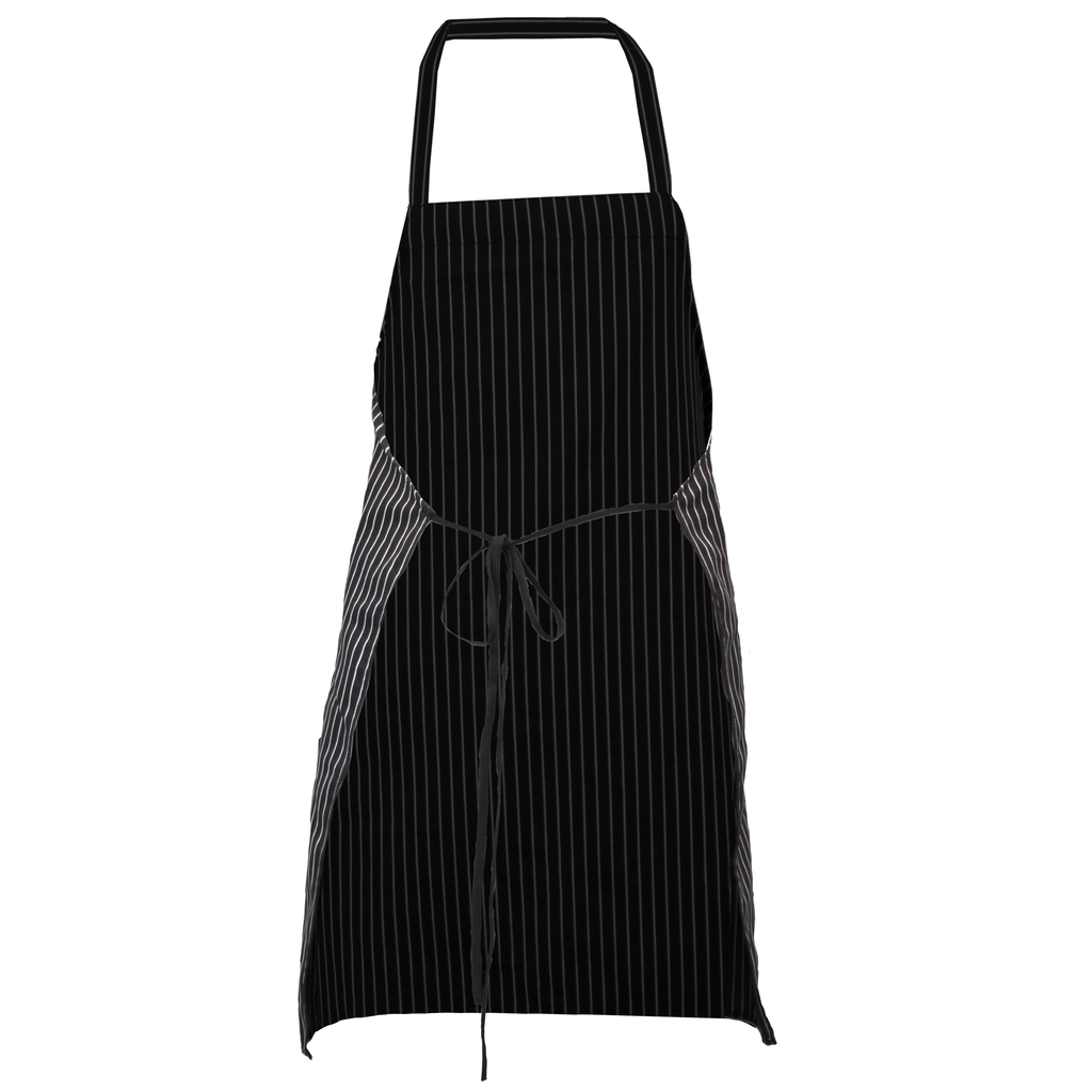 Premium Uniforms 1051 - Striped Apron with Tubular Ties and No Pockets ...