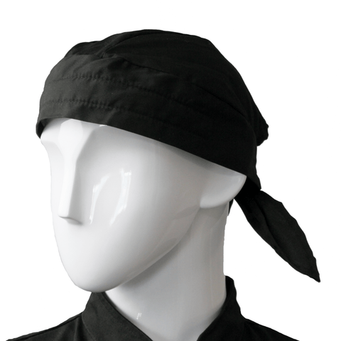 Premium Uniforms 1670BK - Black Chef Bandana – iFoodEquipment.ca