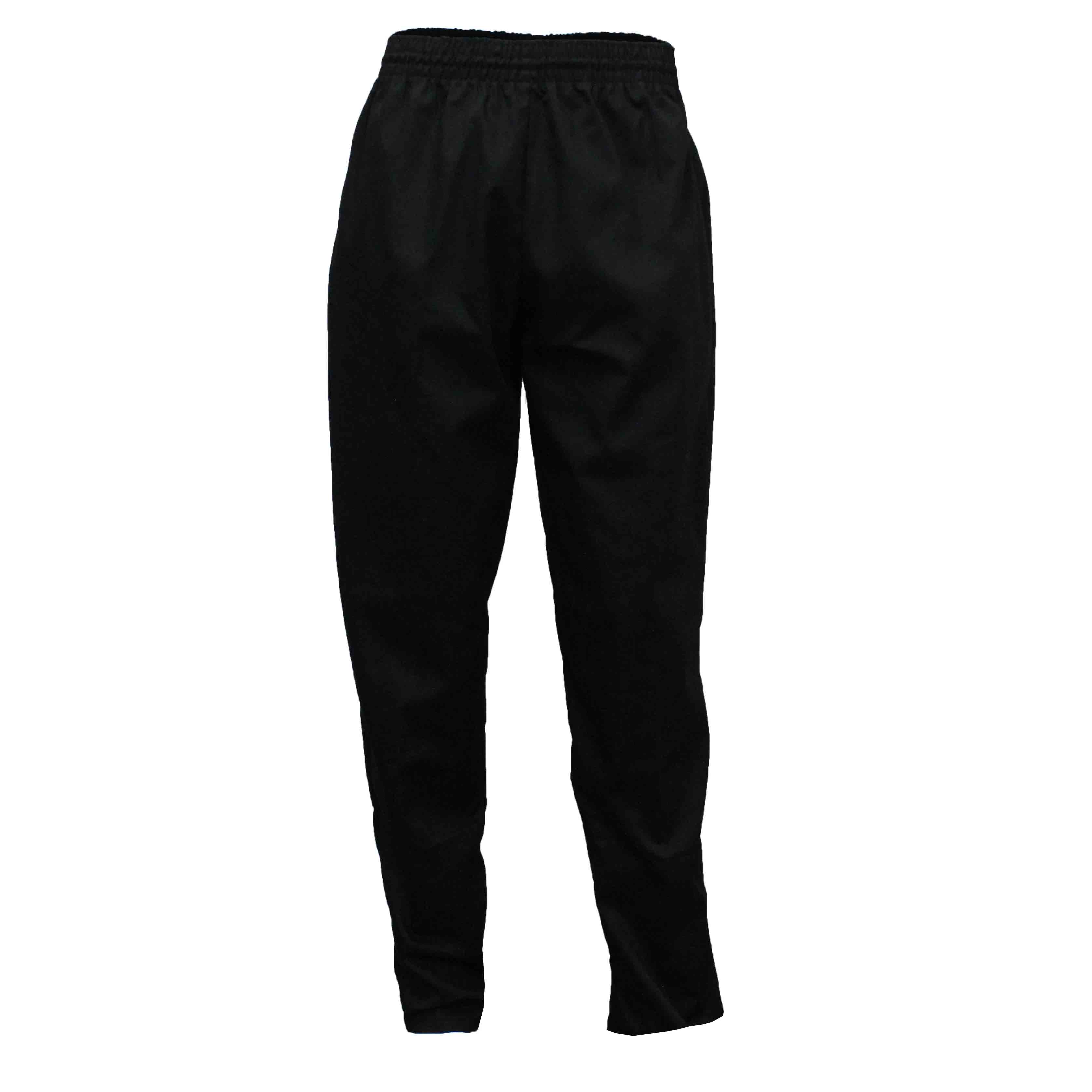 Classic Chef Pants in 100% Black Cotton Twill, 7101-3179