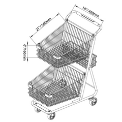 Omcan Shopping Cart